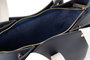 Vince Camuto Bolso de Mano Piel de Polivinilo Azul Oscuro, Crema